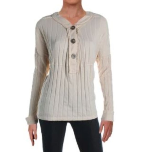 Free People Tops - We The Free In The Mix Distressed Boho Knit Top